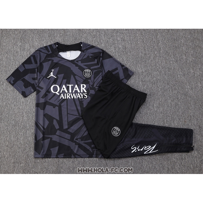Chandal del Paris Saint-Germain 2022-2023 Manga Corta Gris
